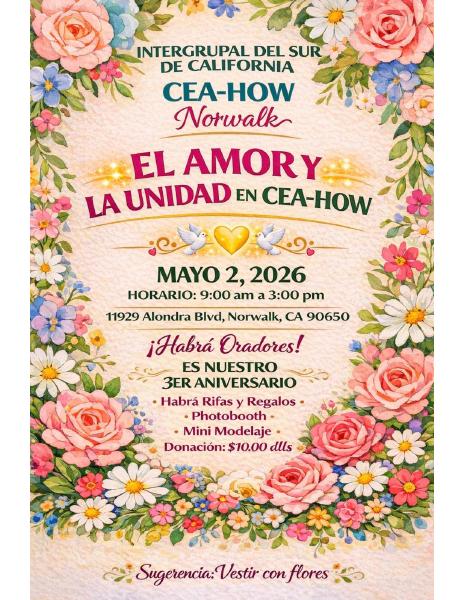CEA-HOW Norwalk 3er Aniversario flyer