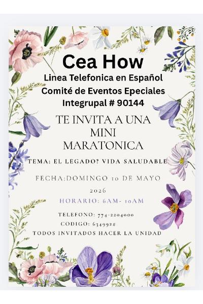 Mini-Maratonica: El Legado? Vida Saludable. flyer